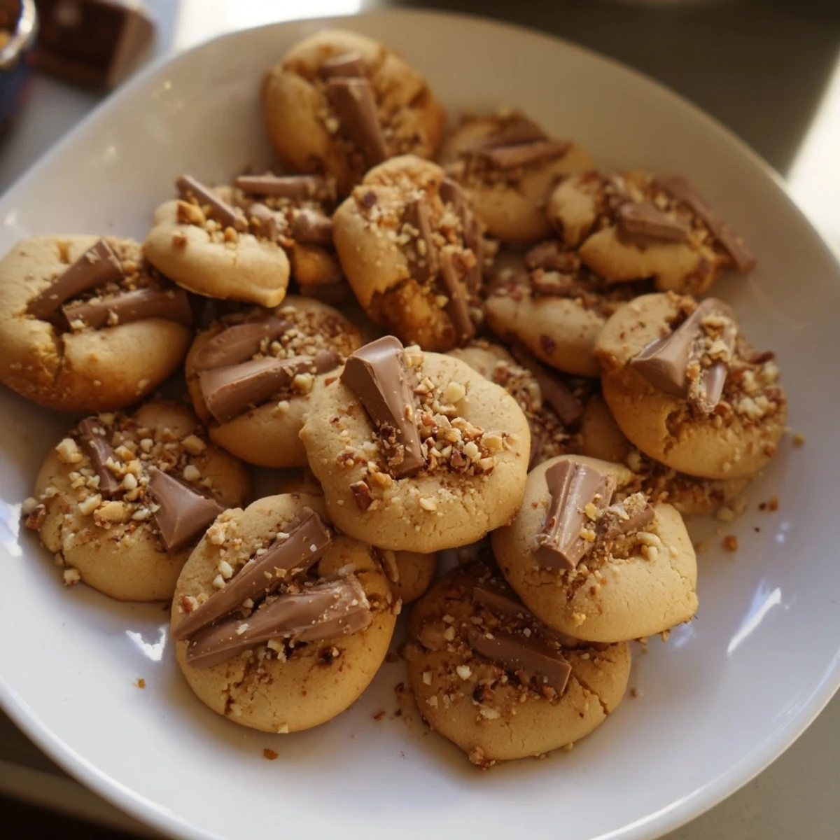 Warm, inviting image of soft and chewy pumpkin spice cookies, golden brown and ready to eat.