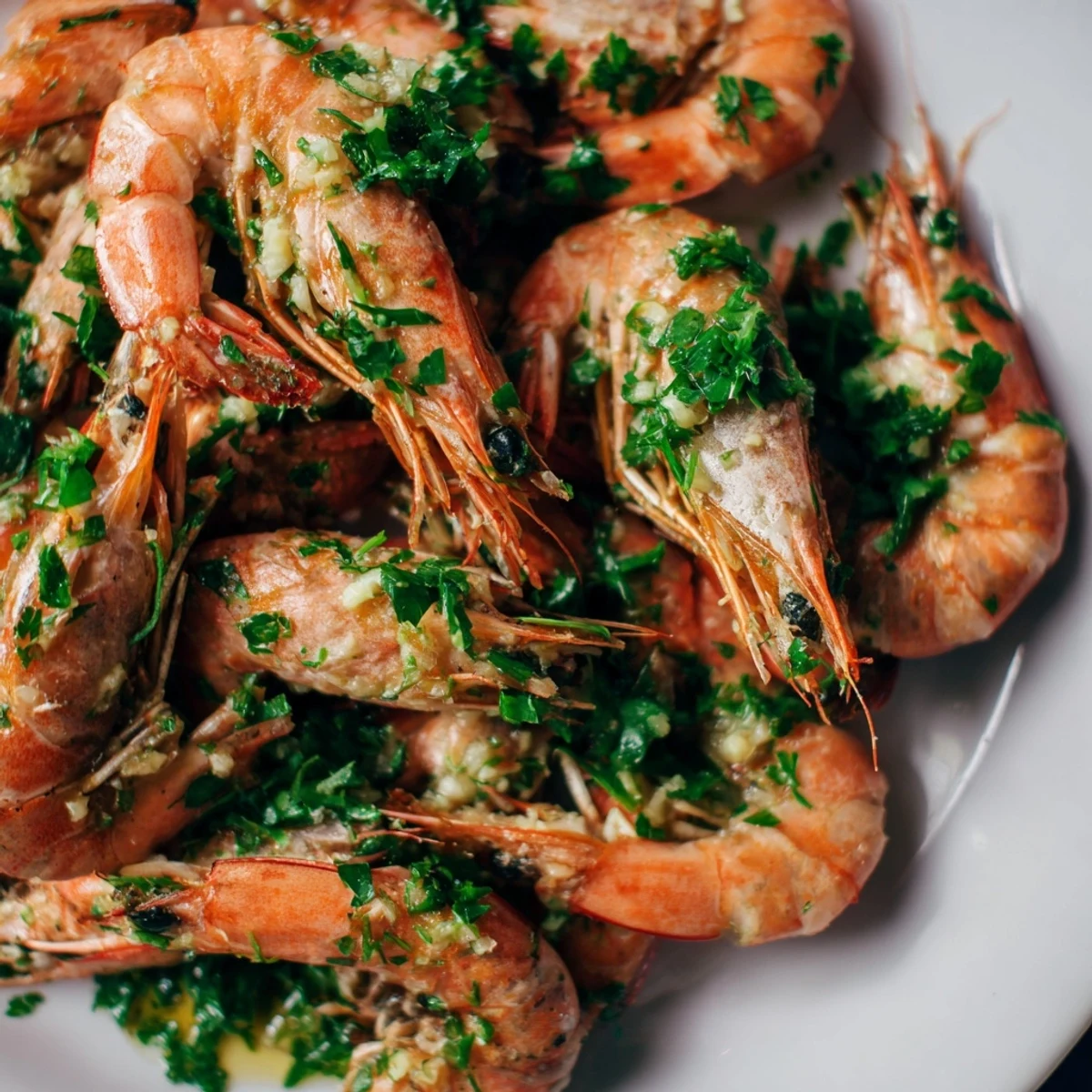 Perfectly seared pan-seared scallops, tender and juicy, served with garlic butter sauce, delicious.