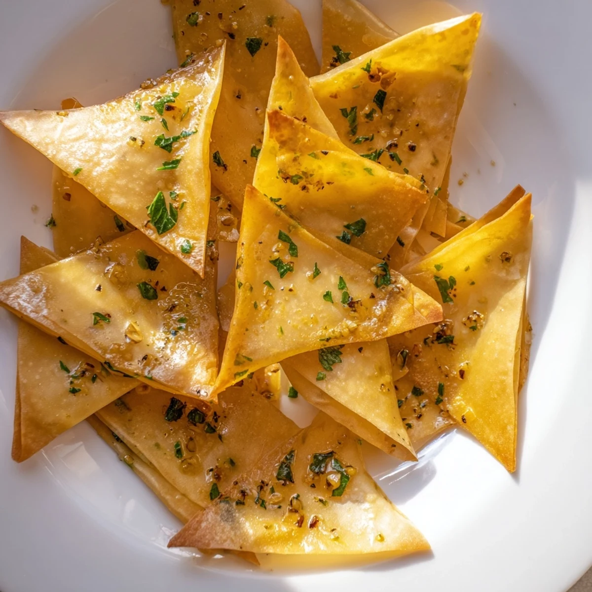 Get ready for the best homemade crispy garlic lumpia chips, a simple and delicious appetizer!