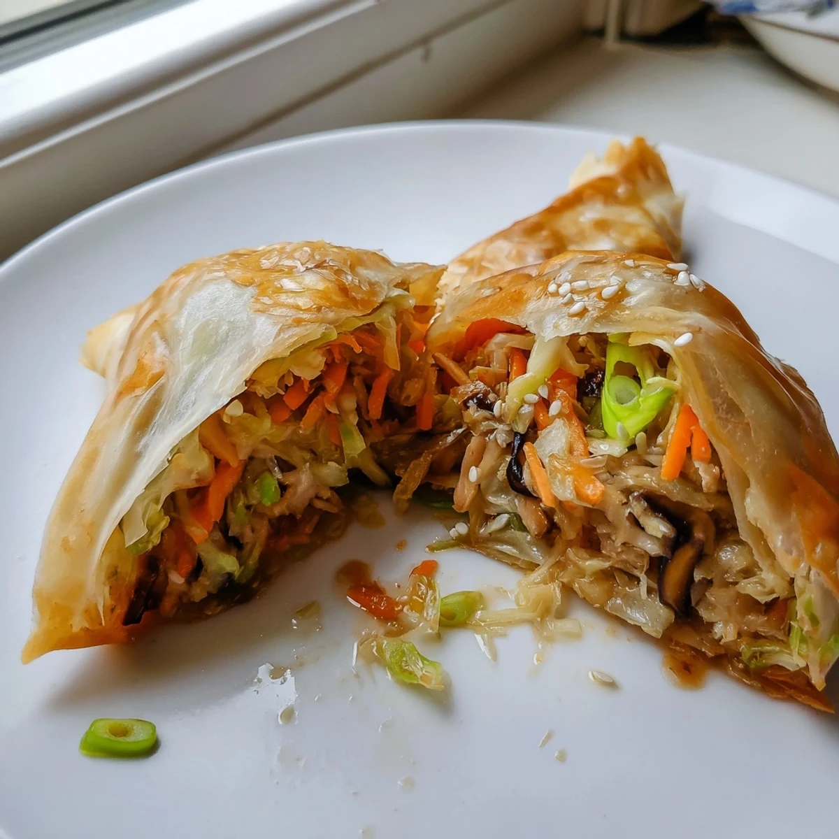 Golden Crispy Rice Paper Dumplings, crunchy and delicious, ready to dip in savory sauce.