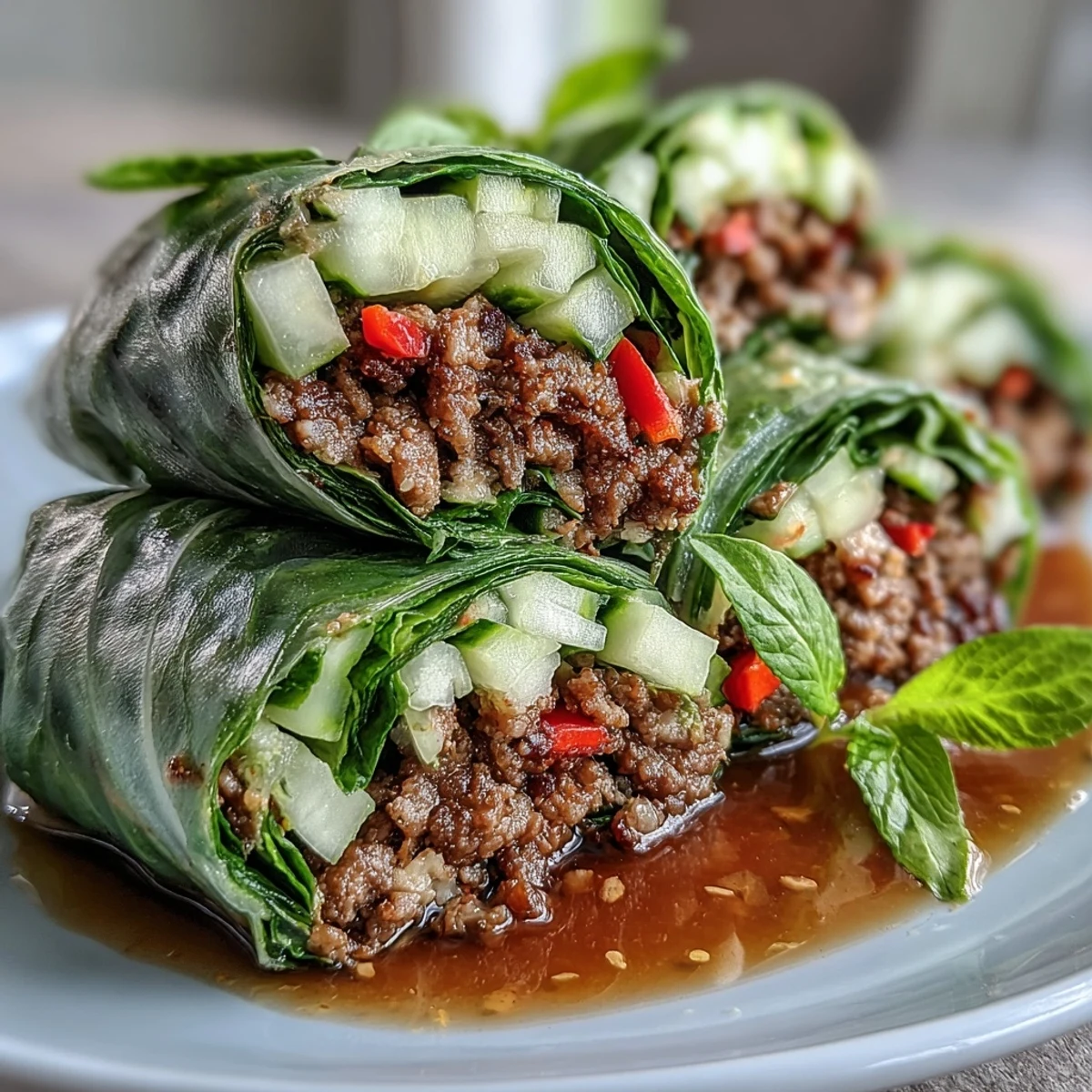 Freshly rolled Thai Basil Beef with crisp cucumber, carrots, and mint in a soft rice paper wrapper, served with a lime dipping sauce.
