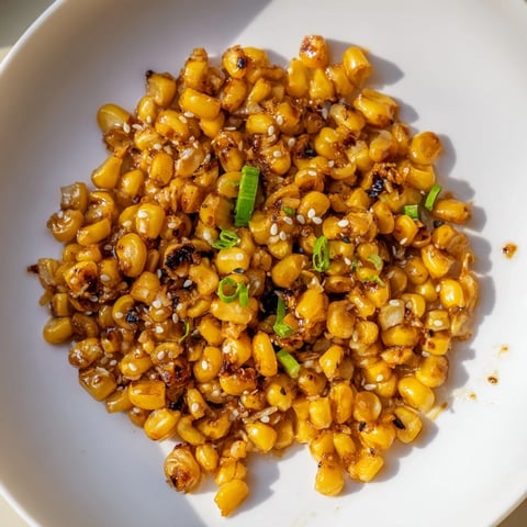 Golden Japanese Butter Corn kernels glistens from the skillet, a simple and satisfying vegetable side.