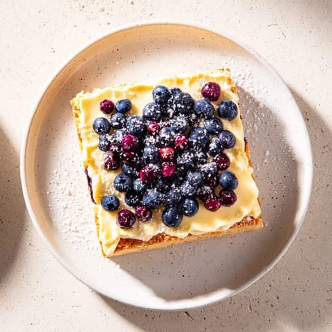 Sweet and tart Decadent Lemon Curd and Blueberry Squares, perfect for summer gatherings, chilled and refreshing.