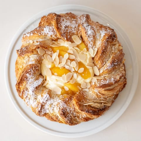 Rustic Peach Almond Tart