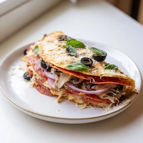 Cheesy Tortilla Pizza Wrap