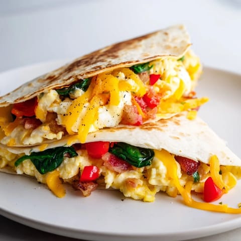 Folded Tortilla Breakfast Delight