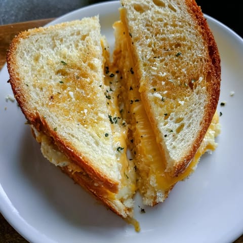 Garlic Butter Mayo Grilled Cheese