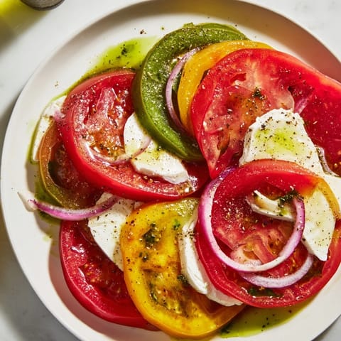 Summer tomato basil mozzarella