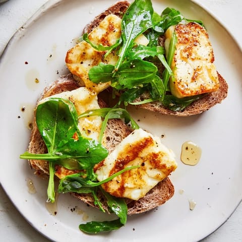 Crispy Halloumi Grilled Cheese