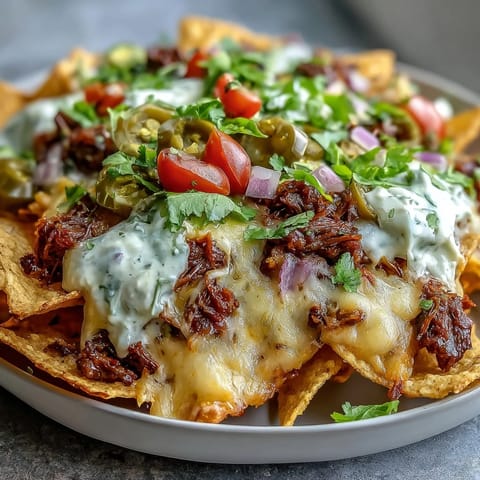 BBQ Beef Nachos