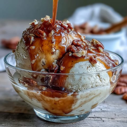 Two glasses of Japanese hojicha affogato topped with toasted sesame seeds and a biscotti on the side.