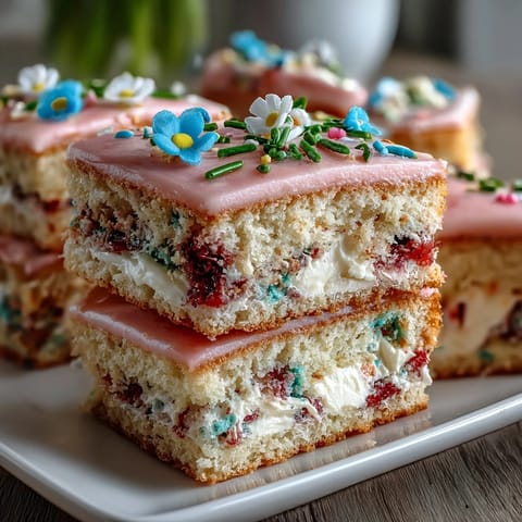 Spring Ombre Cake Pink Yellow