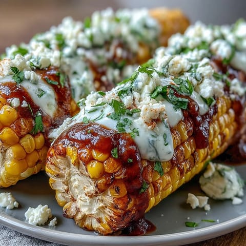 Elote-Style Microwave Corn on the Cob with Cotija cheese, chili powder, and fresh cilantro, served with lime wedges for a zesty finish.