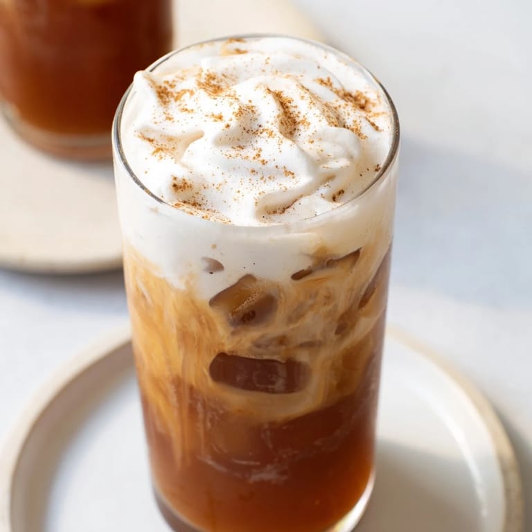 Cooling and sweet, an iced chai with cold foam is ready to refresh and delight you.